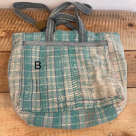 077 We The Free Kantha Sashiko Tote Multiple patterns available - Picture 7 of 14